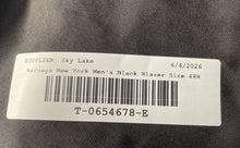 Load image into Gallery viewer, Barneys New York Mens Black Wool Notch Lapel One-Button Blazer Size 48R
