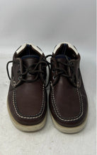 Load image into Gallery viewer, Moda Com Mens Brown Leather Lace-Up Low Top Boat Shoes Size EUR 42
