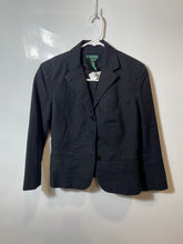 Load image into Gallery viewer, Lauren Ralph Lauren Womens Black Long Sleeve Notch Lapel Blazer Jacket Size S
