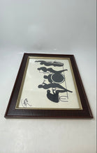 Load image into Gallery viewer, The Jazz Band Black White Wall Framed Print Artwork Signed By Ana Soto
