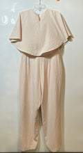 Load image into Gallery viewer, Alfani Womens Beige Straight Leg Short Sleeve One-Piece Jumpsuit Size 12
