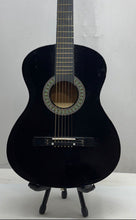 Load image into Gallery viewer, Black Right Handed 6-String Full Size Classical Acoustic Guitar Instrument

