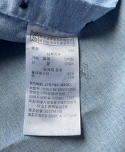 Load image into Gallery viewer, Pierre Cardin Mens Blue Short Sleeve Button-Up Shirt Size Small
