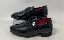 Load image into Gallery viewer, Bruno Marc Boys Black Patent Leather Formal Loafer Dress Shoes Size 11C
