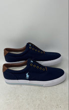Load image into Gallery viewer, Polo Ralph Lauren Mens Vito Blue Slip-On Low Top Sneakers Shoes Size 8.5
