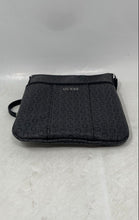 Load image into Gallery viewer, Guess Womens Black And Gray Faux Leather Zipper Adjustable Strap Crossbody Bag
