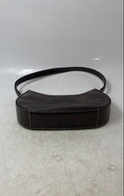 Load image into Gallery viewer, Liz Claiborne Womens Brown Faux Leather Inner Pocket Zip Top Shoulder Handbag
