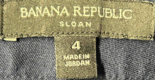 Load image into Gallery viewer, Banana Republic Womens Navy Blue Flat Front Pockets Ankle Pants Size 4
