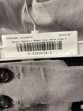 Load image into Gallery viewer, Banana Republic Womens Gray Flat Front The Sloan Fit Stretch Dress Pants Size 2
