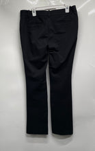 Load image into Gallery viewer, Ann Taylor Womens Black Flat Front Pockets Straight Leg Dress Pants Size 12
