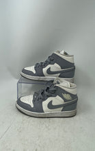 Load image into Gallery viewer, Nike Womens Air Jordan 1 Mid BQ6472-115 Gray White Sneaker Shoes Size 5.5
