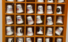 Load image into Gallery viewer, 42-Pieces U.S. Presidential Thimble Collection Housed In A Wooden Display Case
