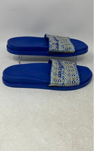 Load image into Gallery viewer, Karl Lagerfeld Womens Hazlet Blue Open Toe Slip-On Slide Sandals Size 9M

