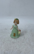 Load image into Gallery viewer, Enesco Growing Up Birthday Girls Brunette Age 3 Porcelain Doll Figurine Small
