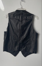 Load image into Gallery viewer, Bianchi Mens Black Sleeveless Pockets Button Front Biker Vest Size Medium
