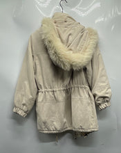 Load image into Gallery viewer, Bromley Sport Womens Thermolite Beige Faux Fur Trim Hooded Parka Jacket Size M
