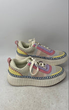Load image into Gallery viewer, Vodvob Womens Multicolor Round Toe Low Top Lace-Up Sneaker Shoes Size 8.5
