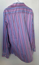 Load image into Gallery viewer, Bugatchi Uomo Mens Multicolor Striped Long Sleeve Collared Button-Up Shirt Sz L
