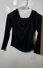 Load image into Gallery viewer, 4SI3NNA Womens Black Long Sleeve Regular Fit Pullover Blouse Top Size Medium
