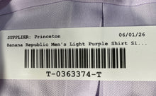 Load image into Gallery viewer, Banana Republic Mens Light Purple Cotton Classic Fit Non-Iron Dress Shirt Sz XL
