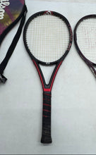 Load image into Gallery viewer, Set Of 2 Wilson Triad 5.0 Pro Staff Lite Dual Taper Beam Tennis Racquet In Case
