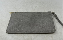 Load image into Gallery viewer, Kate Spade New York Womens Silver Glitter Leather Zip Top Wristlet Wallet
