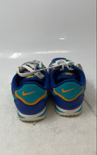 Load image into Gallery viewer, Nike Kids Cortez Basic Leather DBL Blue Yellow Green White Running Shoes Size 5Y
