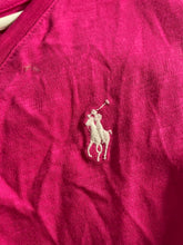 Load image into Gallery viewer, Polo Ralph Lauren Womens Pink Short Sleeve V-Neck Pullover T-Shirt Size L/G
