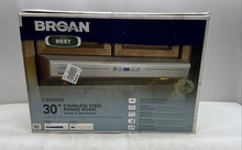 Load image into Gallery viewer, Broan CJD330SS 30 Inch Convertible Stainless Steel Range Hoods W/ Box Not Tested
