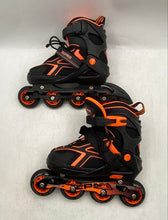 Load image into Gallery viewer, 2PM Sports Unisex Kids Black Adjustable Rollerblades Inline Skate Size 1-4
