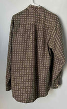 Load image into Gallery viewer, Bogari Studio Designed In Italy Mens Brown Printed Button-Up Shirt Size L
