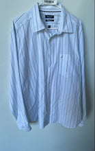 Load image into Gallery viewer, Nautica Mens Blue White Striped Flex Long Sleeve Collared Button-Up Shirt Sz XXL
