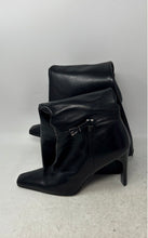 Load image into Gallery viewer, Nine West Womens Black Leather Side-Zip Mid-Calf Riding Boots Size 8.5 M

