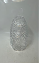 Load image into Gallery viewer, Crystal Clear Pressed Glass Oval Shape Decorative Egg Basket With Handle
