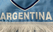 Load image into Gallery viewer, Unisex Blue White Argentina International Manchester Knitted Scarf 8" x 54"

