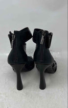 Load image into Gallery viewer, Karl Lagerfeld Womens Careliz Black Logo Print High Heel Strappy Sandals Sz 5.5M
