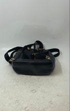 Load image into Gallery viewer, Michael Kors Womens Black Leather Zipper Detachable Adjustable Strap Backpack
