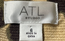 Load image into Gallery viewer, ATL Studio Womens Multicolor Floral Spread Collar Button Front Jacket Size 6
