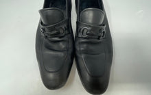 Load image into Gallery viewer, Authentic Salvatore Ferragamo Mens Black Leather Loafer Shoes Size 9 D Damaged
