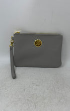 Load image into Gallery viewer, Joy Mangano Womens Periwinkle Gray Detachable Wrist Strap Wristlet Wallet
