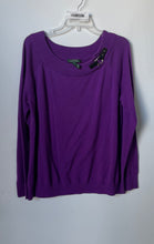Load image into Gallery viewer, Lauren Ralph Lauren Womens Cotton Purple Buckle Detail Pullover Sweater Size 1X
