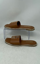Load image into Gallery viewer, DKNY Womens Brown Square Toe Slip-On Flat Slide Sandals Size 8.5M
