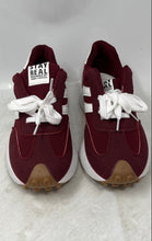 Load image into Gallery viewer, Stay Real By Asmin X Womens Burgundy White Lace-Up Sneakers Shoes Size 6.5
