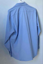 Load image into Gallery viewer, Perry Ellis Mens Light Blue Slim Fit Long Sleeve Button Front Dress Shirt 16.5
