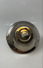 Load image into Gallery viewer, Silver-Tone Solid Brass Engraved Border Top Handle Basket
