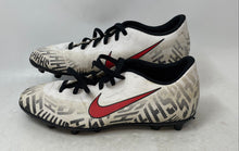 Load image into Gallery viewer, Nike Mens Mercurial Vapor 12 Pro NJR FG White And Black Soccer Cleats Size 9
