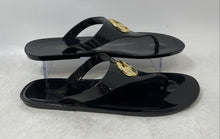 Load image into Gallery viewer, Michael Kors Womens Lillie Jelly Black T-Strap Flat Thong Sandals Size 10M
