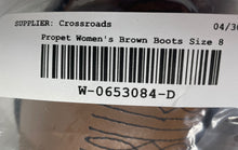 Load image into Gallery viewer, Propet Womens Maisie WFX235L Brown Leather Back Zip Ankle Booties Size 8 M
