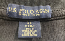 Load image into Gallery viewer, U.S. Polo Assn Boys Black Short Sleeve Polo Shirt XL 14-16 School Uniform w/ Tag
