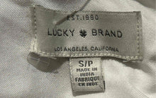 Load image into Gallery viewer, Lucky Brand Mens White Collared Long Sleeve Button-Up Shirt Size Small
